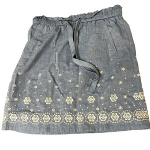 Loft Chambray Mini skirt